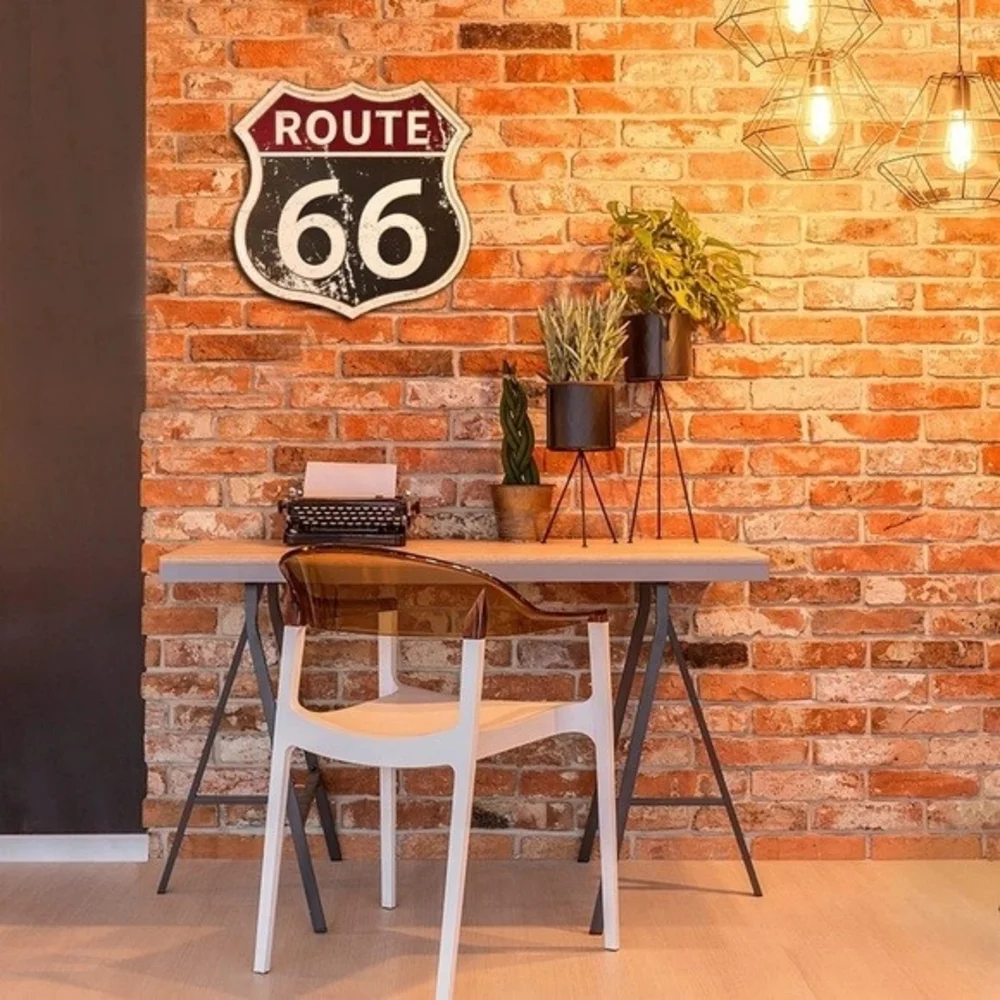 Route 66 Metal Sign Retro Wall Plaque Historic Highway Road Decor 11.5